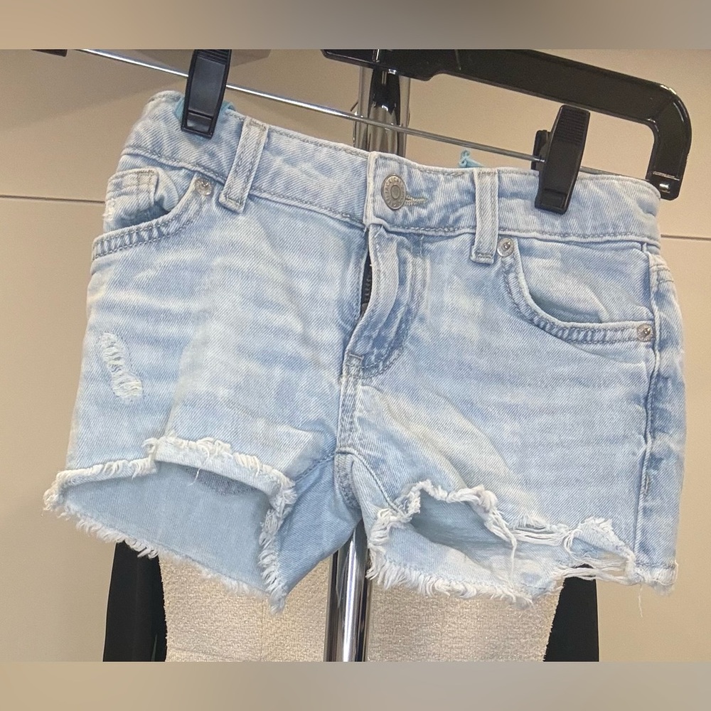 Cat & Jack Light Wash Distressed Denim Shorts